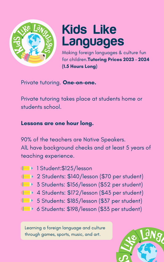 Online/In-person Tutoring for Individual and small groups (Class Length: 90 mins)