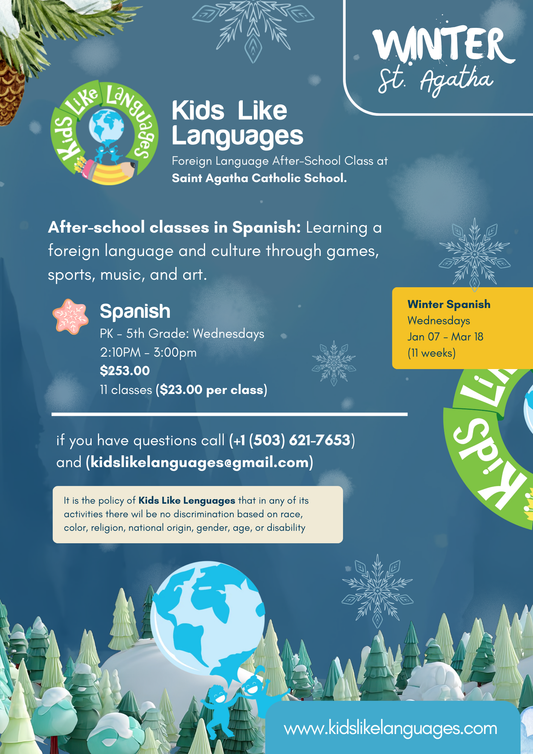 After School Classes in Spanish At St. Agatha Catholic School (Winter 2026)